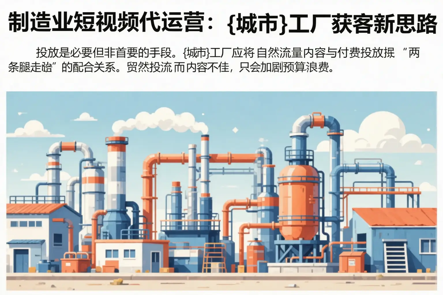 制造业短视频代运营：鲁甸工厂获客新思路